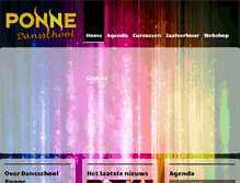 Tablet Screenshot of dansschoolponne.nl